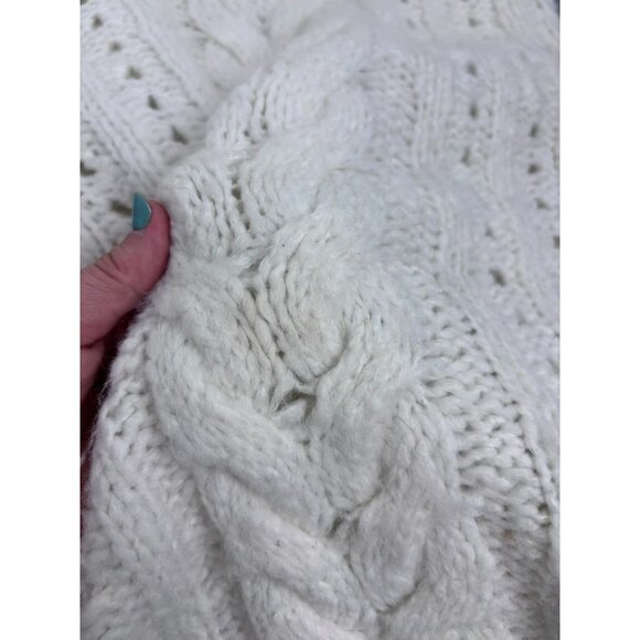 Smartwool women's XS ivory moon ridge boyfriend wool blend oversized sweater - Picture 10 of 10